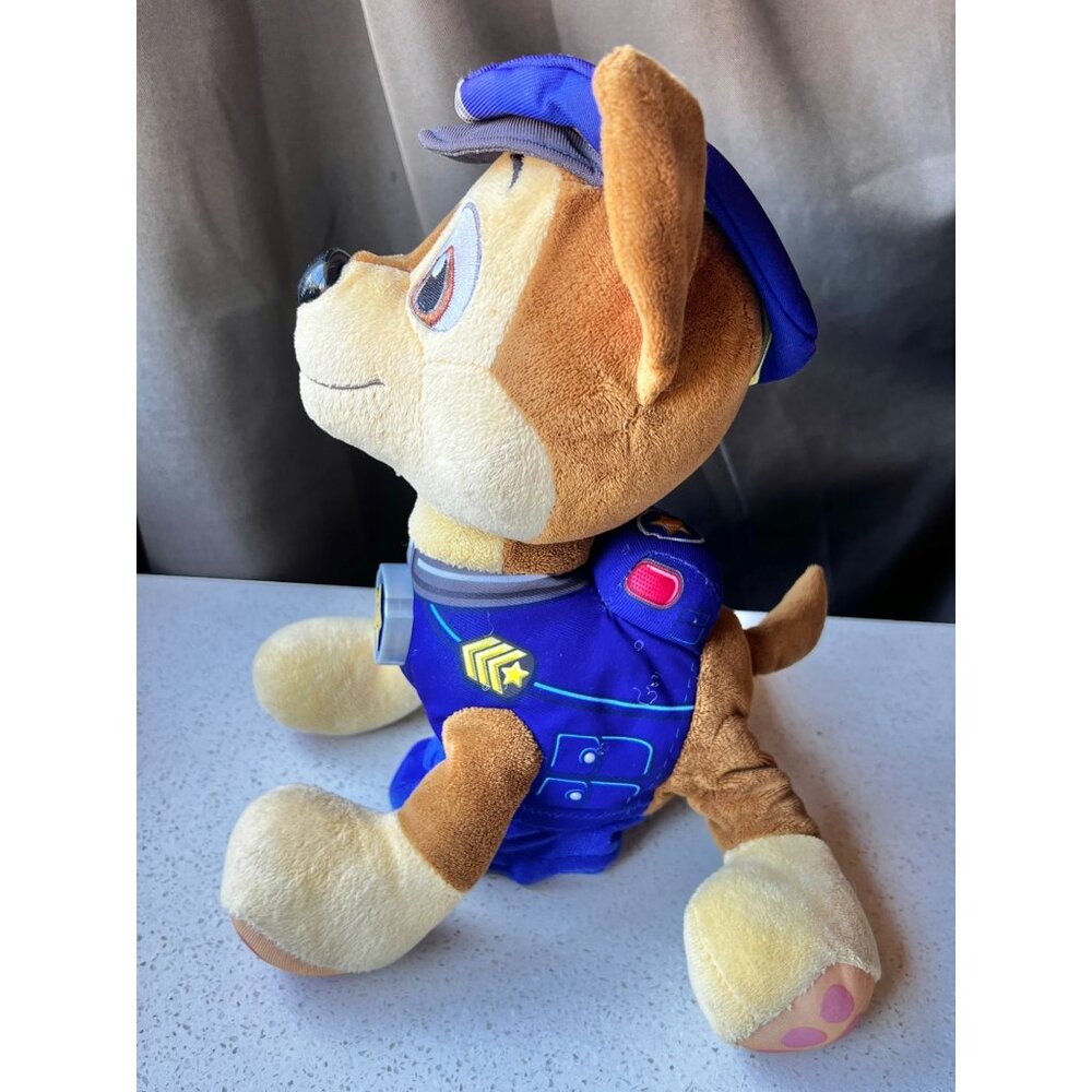 Paw Patrol Chase Plush Toy Police Dog Stuffed Animal 12" Tall Soft Cuddle Buddy - Picture 2 of 10
